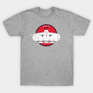 The best for the tank lover! WW1 German A7V tank T-Shirt